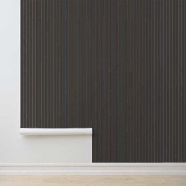 Papier Peint Gris avec des rayures orange (Application)