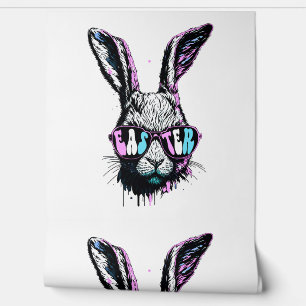 Papier Peint Groovi Lapin Face Lapin Avec Lunettes De Soleil Pâ
