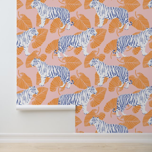 Papier Peint Gros Tigre de chat moderne (Application)