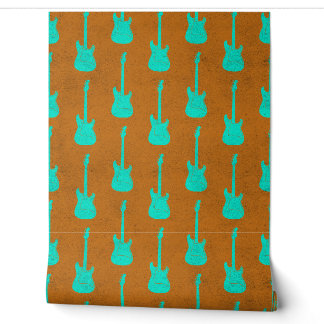 Papier Peint Guitare électrique classique grunge à pois toxique