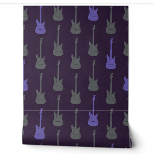 Papier Peint Guitare électrique classique grungeuse points viol