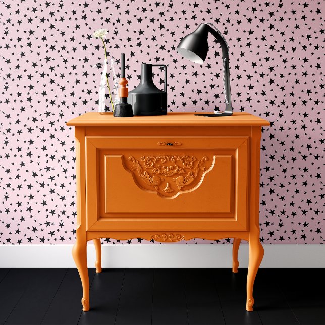 Papier Peint Halloween rose et noir (Créateur téléchargé)