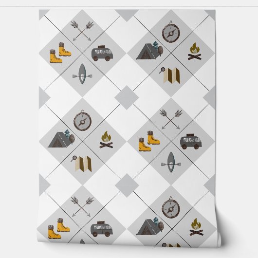 Papier Peint Happy Camper Wallpaper (Déroulement)