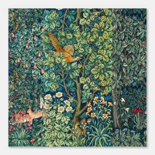 Papier Peint Haricots D'ANIMAUX FORESTIERS, Faisan, Vert Floral