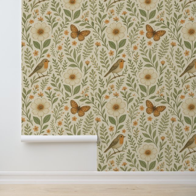 Papier Peint Harmonie de jardin délicate (Application)