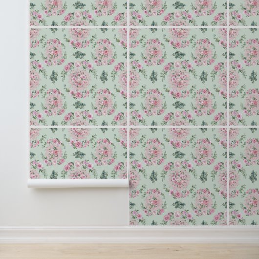 Papier Peint Harmonie Rose Pâle (Application)