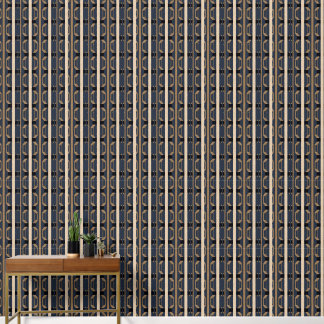 Papier Peint Heritage Luxe No. 2 (Indigo + Earth) Luxury