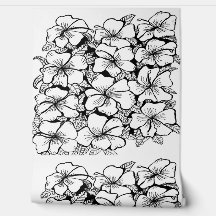 Hibiscus noir et blanc