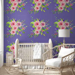 Papier Peint HoliES - Bouquet de fleurs de printemps d'aquarell