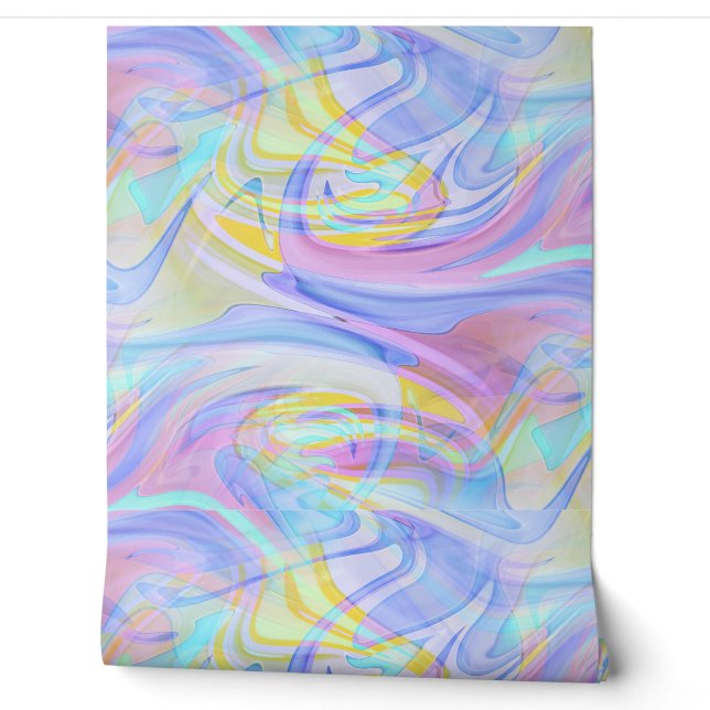 Papier Peint hologramme pastel (Déroulement)