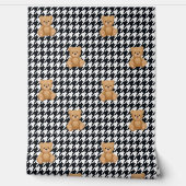 Papier Peint Houndstooth Teddy Home, (Déroulement)