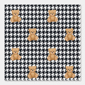 Papier Peint Houndstooth Teddy Home, (Recto)
