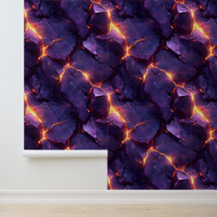 Papier Peint Illusion de la magma mauve