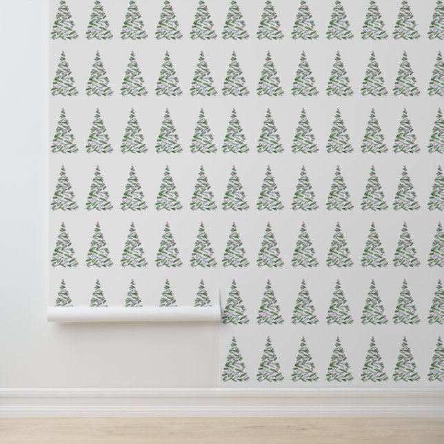 Papier Peint Illustration de Noël scandinave fond d'écran (Application)