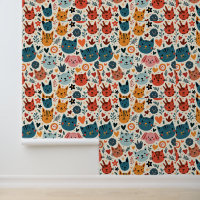 Illustration du Motif de chats et de chiens de cou