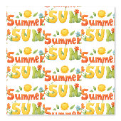Papier Peint Illustration du soleil d'été (Recto)