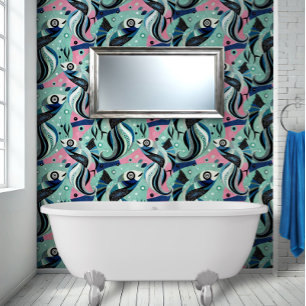 Papier Peint Imaginaire de poisson élégant