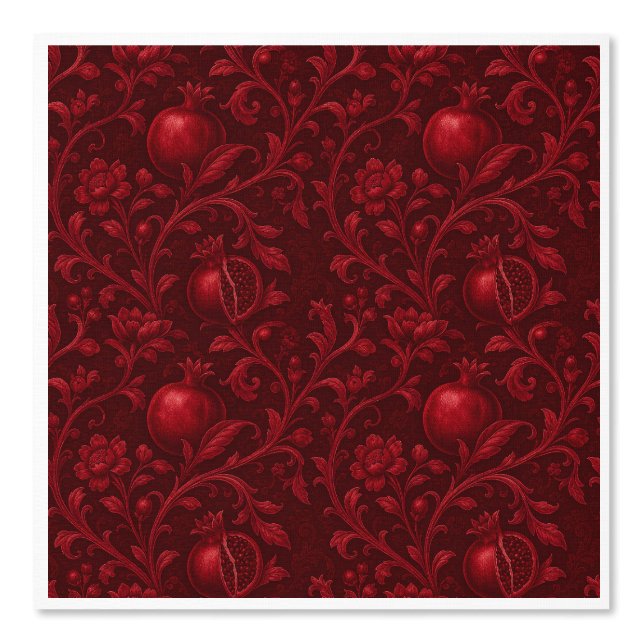 Papier Peint Imperial Ruby Garden | Grenade Persan-(B) (Recto)