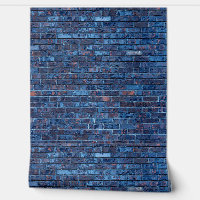 Impression de brique bleue grunge cool