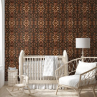Impression florale aspect cuir embossé Western rus