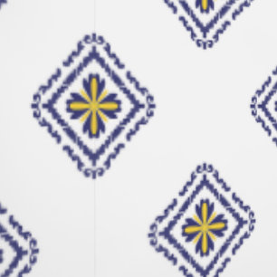 Papier Peint Impression géométrique moderne bleu, jaune et blan