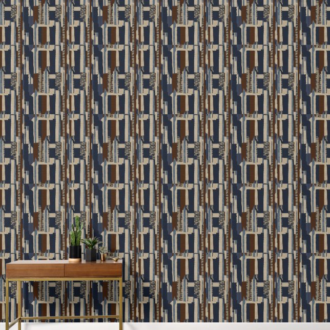 Papier Peint Impression Tribale Géométrique Luxe (Couloir)