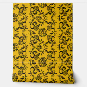 Papier Peint Impression vintage d'agrumes