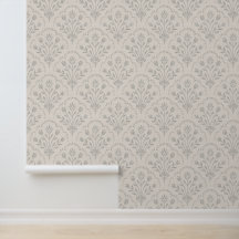 Imprimé bloc de fleur de gris doux assourdi en coq