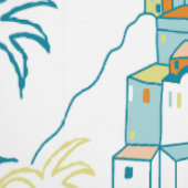 Papier peint imprimé de ville nautique (Couture)