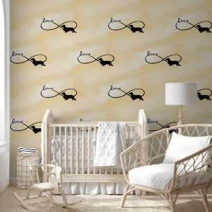 Papier Peint Infinity Love Lemniscate Longue Cheveux Dachshund