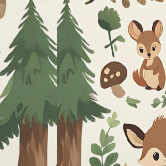 Papier Peint Infirmière en bois Enchantée auto - Adhésif (Couture)