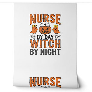 Papier Peint Infirmière Halloween Sorcière la nuit Vintage Shir