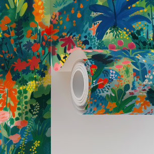 Papier Peint Jardin botanique en arc-en-ciel