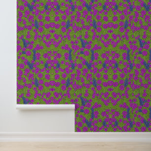 Papier Peint Jardin Lilac Vibrant : Motif Imaginaire Floral