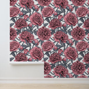 Papier Peint Jardin rose