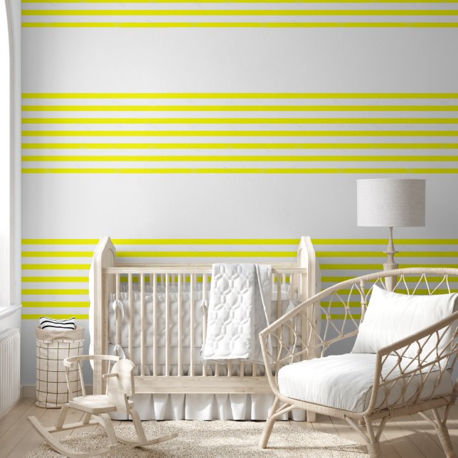Papier peint Jaune & Blancs (Enfants)