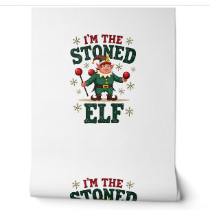 Papier Peint Je suis l'elfe drogué Noël vintage Dabbing Unico