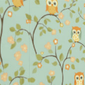 Papier Peint Jeune Hibou Sage, (Couture)