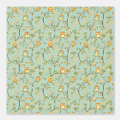 Papier Peint Jeune Hibou Sage, (Recto)
