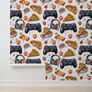 Papier Peint Jeux vidéo et pizza