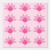 Papier Peint Joli bébé rose fille Thanksgiving Turquie (Recto)