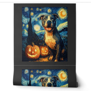 Papier Peint Joli chien American Staffordshire Terrier Hallowee