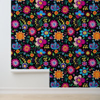 Joli motif carrelé de fleurs mexicaines