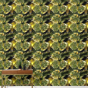 Papier Peint Joli motif en feuilles tropicales
