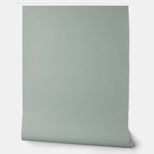 Papier Peint joli vert clair uni / motif (Déroulement)