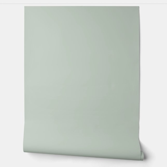 Papier Peint joli vert clair uni / motif (Déroulement)