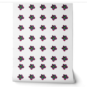 Papier Peint Jolie Fleur Rose