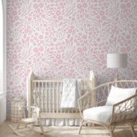 Jolie salle pour enfants Fleur sauvage rose