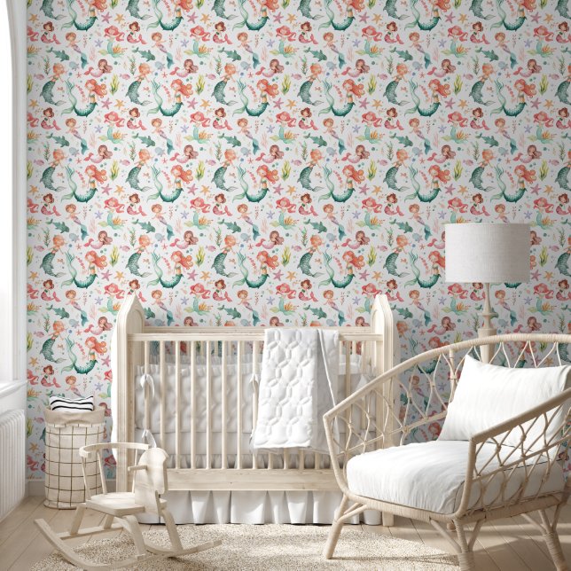 Papier Peint Jolies Petites Sirènes (Enfants)