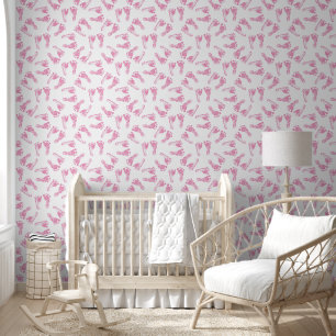 Papier Peint Jolis Petits Pieds de Bébé Roses